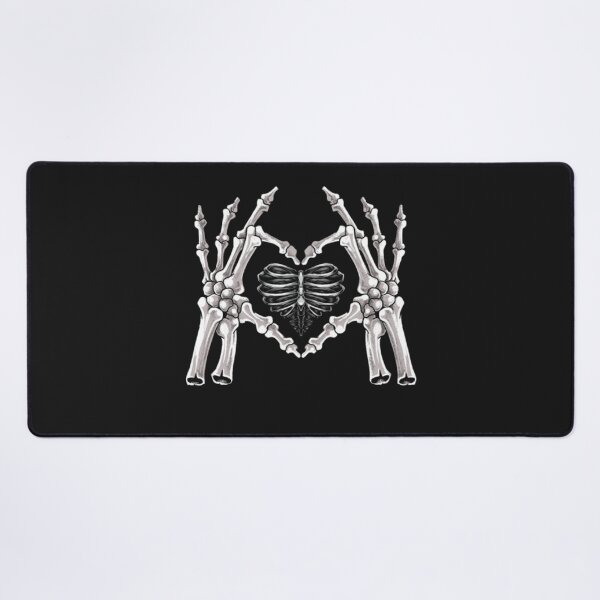 Item preview, Skeleton Ribs Hand Heart Sign designed and sold by ClamenTaon.