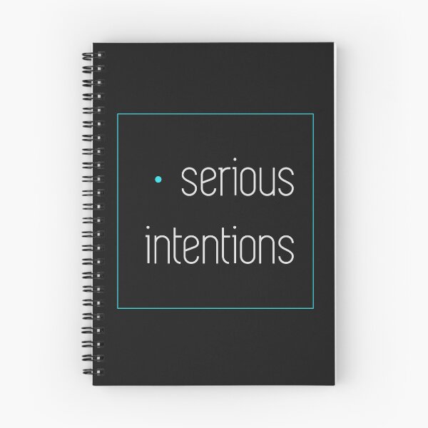 Item preview, Romantic Text Minimalist Aesthetics SERIOUS INTENTIONS BLUE designed and sold by AUKTORA.