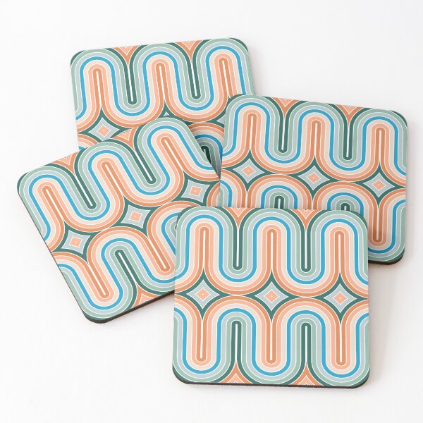 Item preview, Orange and Teal Groovy Rainbow designed and sold by Carolina Diaz.