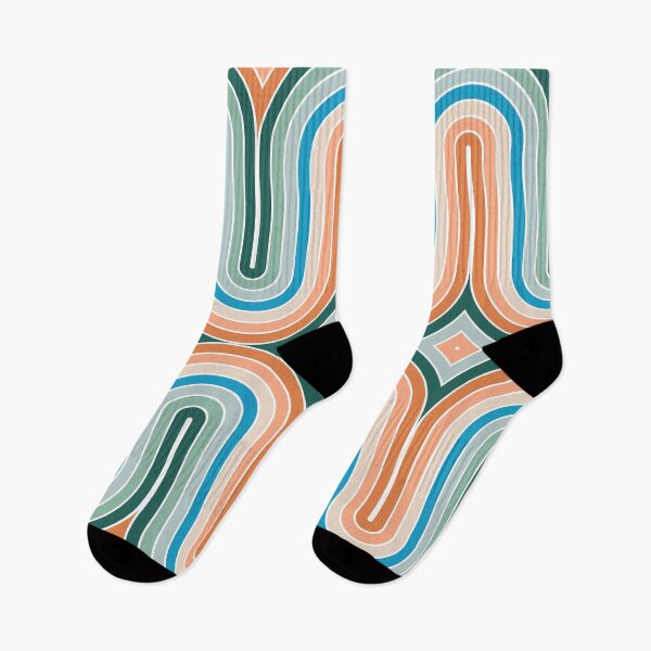 Item preview, Orange and Teal Groovy Rainbow designed and sold by Carolina Diaz.