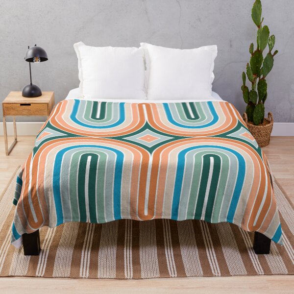 Item preview, Orange and Teal Groovy Rainbow designed and sold by Carolina Diaz.
