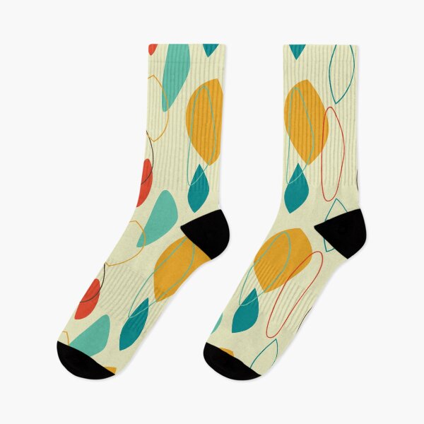 Item preview, Retro 50's Abstract Mid Century Modern Mustard, Teal and Orange designed and sold by lovevisionkarma.
