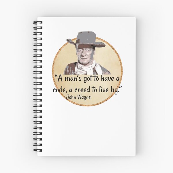 Item preview, John Wayne Code Creed Quote Quality Laminated Sticker Decal designed and sold by SGNorton.