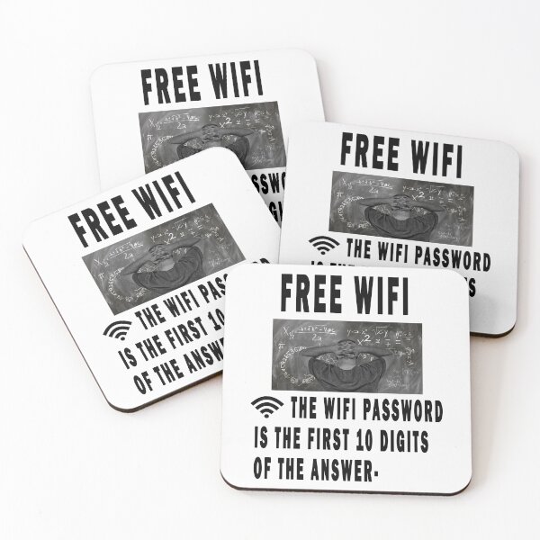 Item preview, free wifi: the wifi password is the first 10 digits of the answer. designed and sold by GOLDFAMILYSHOP.