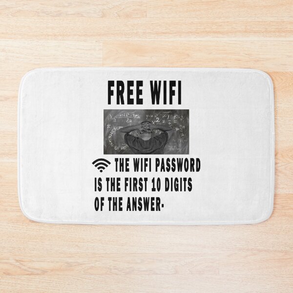 Item preview, free wifi: the wifi password is the first 10 digits of the answer. designed and sold by GOLDFAMILYSHOP.
