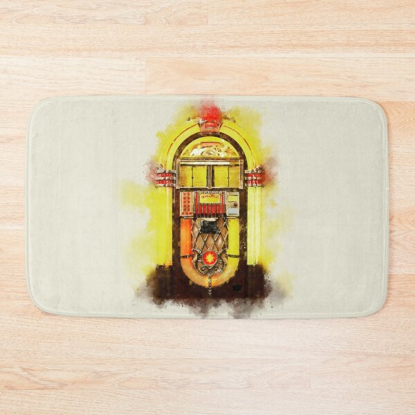 Item preview, Wurlitzer Vintage Music Jukebox in Colorful Watercolor  designed and sold by Andreea Eva Herczegh.