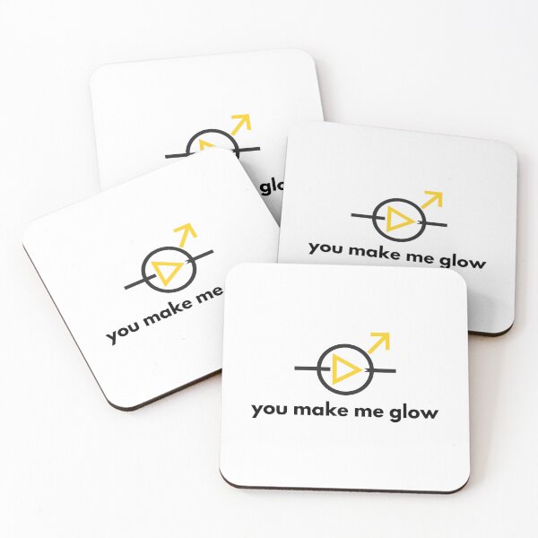 Item preview, You Make Me Glow | electronics couples joke designed and sold by Sci-Ninja-Blog.