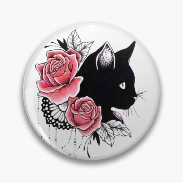 Item preview, Cute Kitty Pink Rose Quality Laminated Sticker Decal designed and sold by SGNorton.