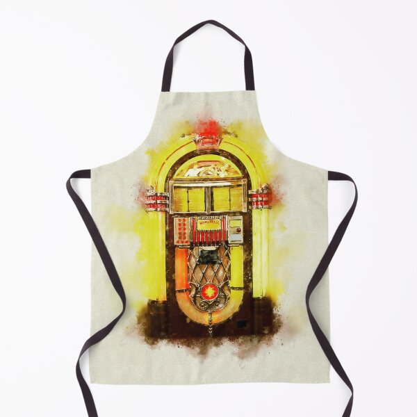 Item preview, Wurlitzer Vintage Music Jukebox in Colorful Watercolor designed and sold by Andreea Eva Herczegh.