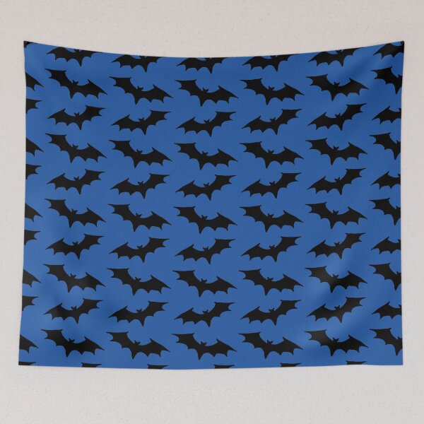 Item preview, Blue and black bat print designed and sold by DemonicGloom.