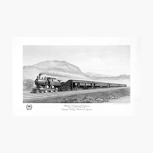 Item preview, Black Diamond Express - Handsomest Train In The World - 1897 designed and sold by warishellstore.