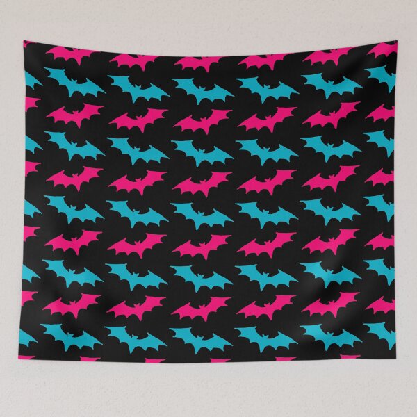 Item preview, Pink and blue bats, designed and sold by DemonicGloom.