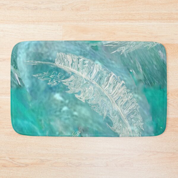 Item preview, feather, turquoise, white, blue, surrealism, minimalism designed and sold by Maria Mihailova.