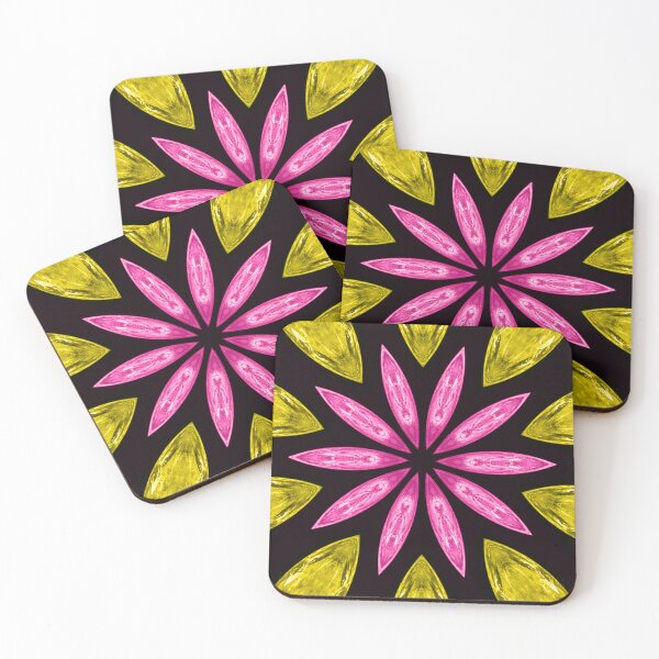 Item preview, Geometric Design Pink Daisy Flower  designed and sold by SillaHoekstra.