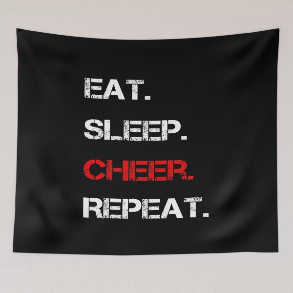 Item preview, Eat Sleep Cheer Repeat designed and sold by rachidhaz.