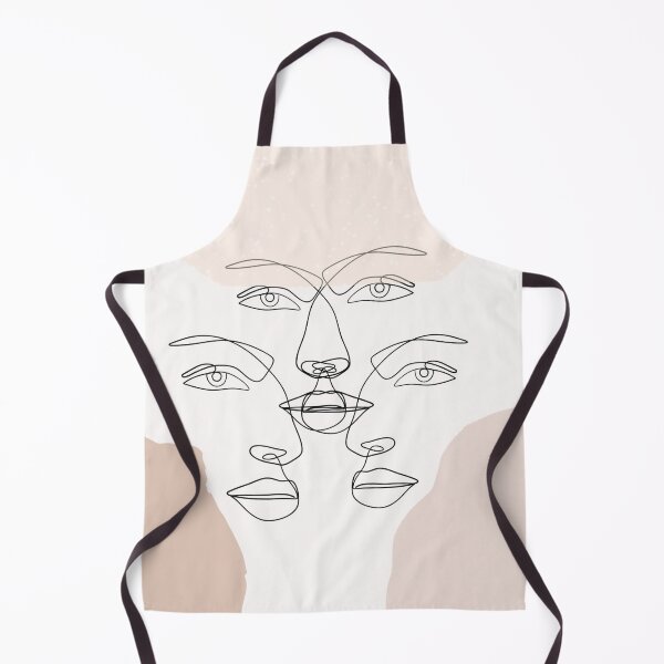 Item preview, Abstract Minimalist Line Face Art-Mid-Century Modern Boho Design designed and sold by adoredigitals.