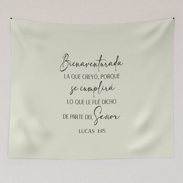 Item preview, Lucas 1:45, Spanish Bible Verse designed and sold by Aryam Quotes.