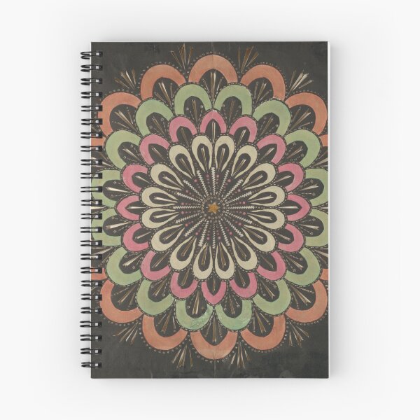 Artikelvorschau, Buntes Blumenmuster auf Schwarzem entworfen und verkauft von CatbellyDesigns.