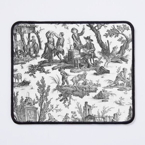 Item preview, Black and White Toile de Jouy  designed and sold by janesbotanics.