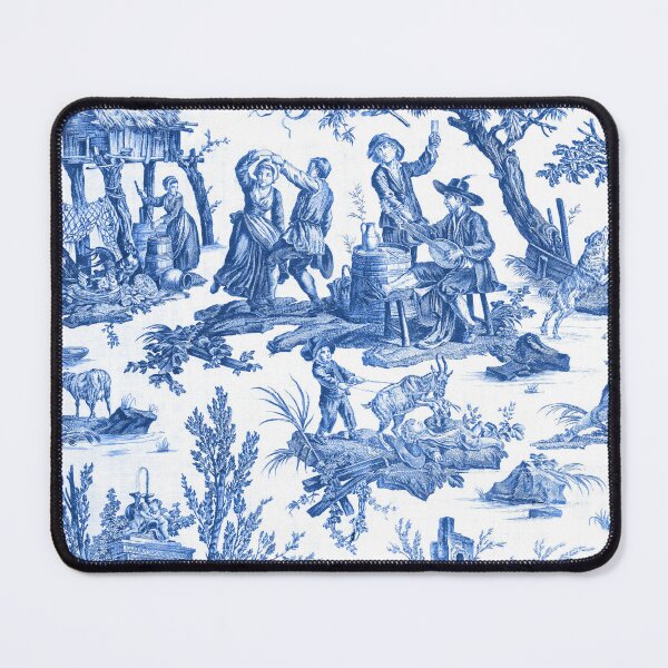 Item preview, Blue and White Toile de Jouy  designed and sold by janesbotanics.