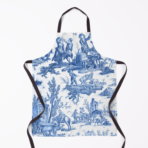 Item preview, Blue and White Toile de Jouy designed and sold by janesbotanics.
