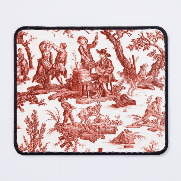 Item preview, Red and White Toile de Jouy  designed and sold by janesbotanics.