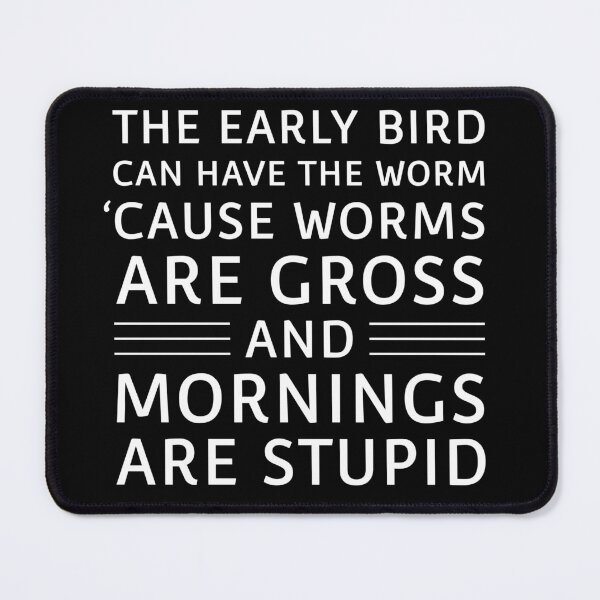 Item preview, Mornings Quote Funny Morning Person Night Person Sayings designed and sold by sillyquestions.