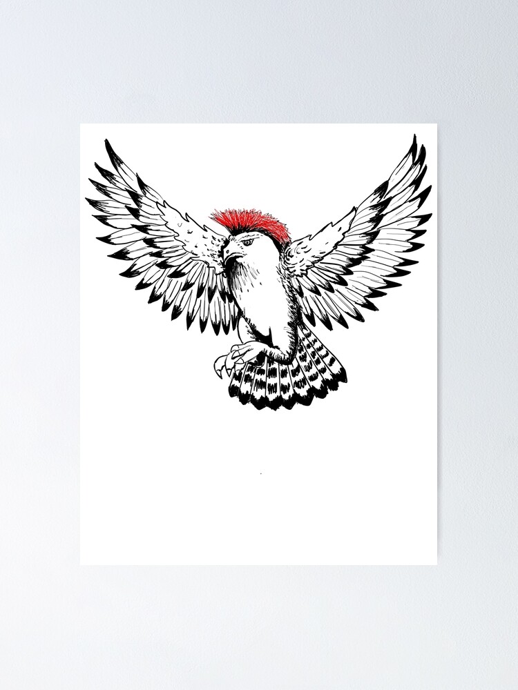 Buy Geometric Hawk Tattoo-bird Tattoo-masculine Tattoo-back Small Tattoo-birds  of Prey-raptor Bird Tattoo-wild Bird Fake Tattoo-nature Tattoo Online in  India - Etsy