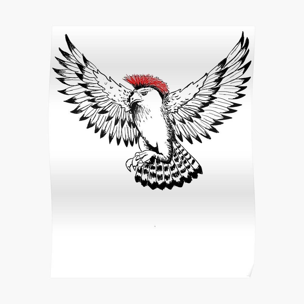 Cobra Kai Hawk tattoo Sticker for Sale by popmonster  Redbubble