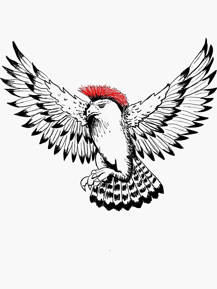 "Cobra Kai Hawk tattoo" Sticker for Sale by popmonster Redbubble