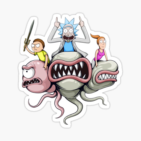 Rick And Morty Rickdependence Spray Sticker By Simplet S Redbubble