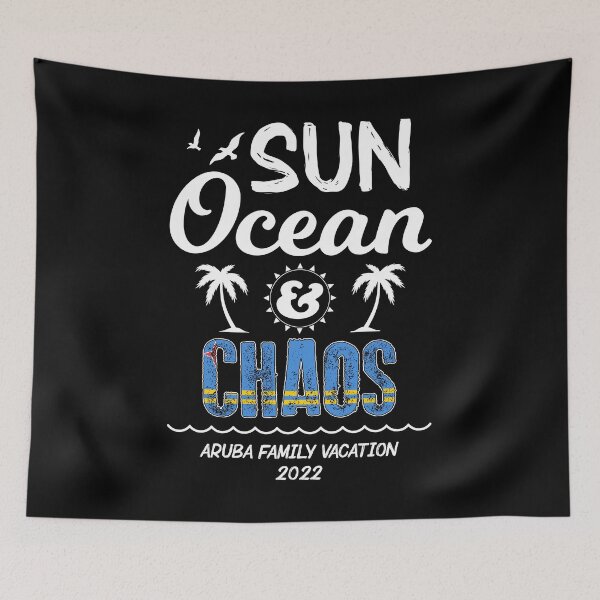 Item preview, Sun Ocean Chaos Aruba Family Vacation 2022 design designed and sold by jakehughes2015.