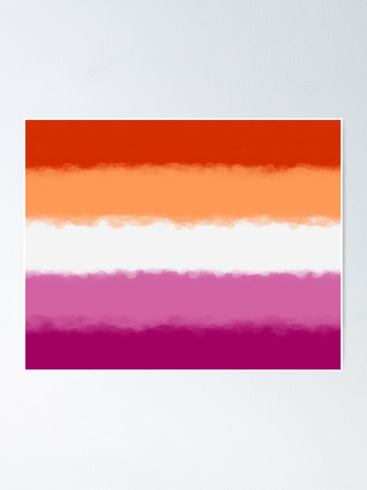 Lesbian Pride Flag Poster For Sale By Lgbtcottage Redbubble 3682