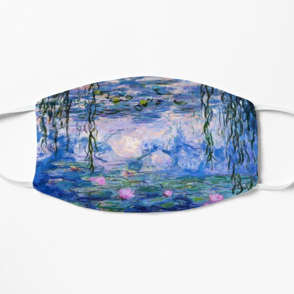 Claude Monet - Blue Water Lilies Flat Mask