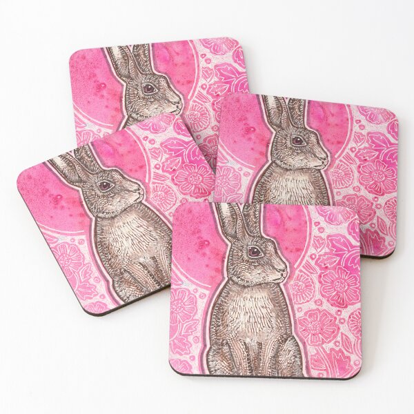 Item preview, Rabbit and Pink Moon designed and sold by Lynnette Shelley.