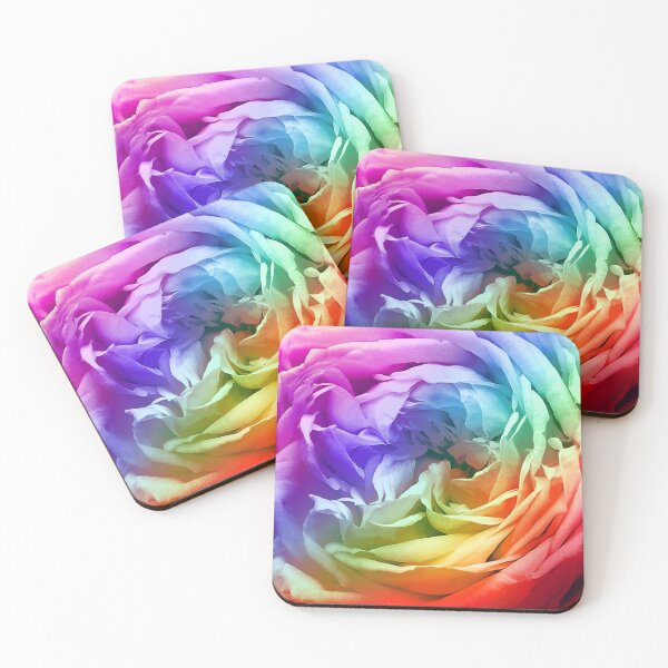 Item preview, Rainbow Rose Flower Petal Pattern designed and sold by Deborah Camp.