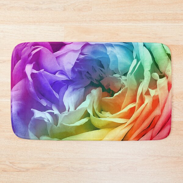 Item preview, Rainbow Rose Flower Petal Pattern designed and sold by Deborah Camp.