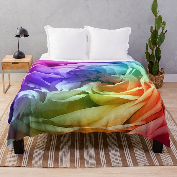 Item preview, Rainbow Rose Flower Petal Pattern designed and sold by Deborah Camp.