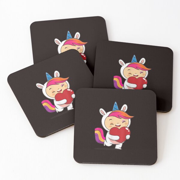 Item preview, cute unicon valentines day Heart  kids women designed and sold by BeFaCtO.