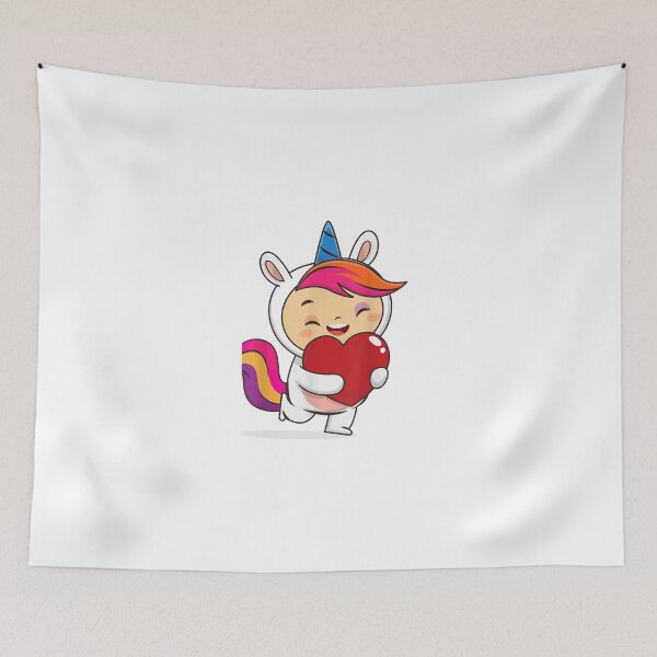 Item preview, cute unicon valentines day Heart  kids women designed and sold by BeFaCtO.