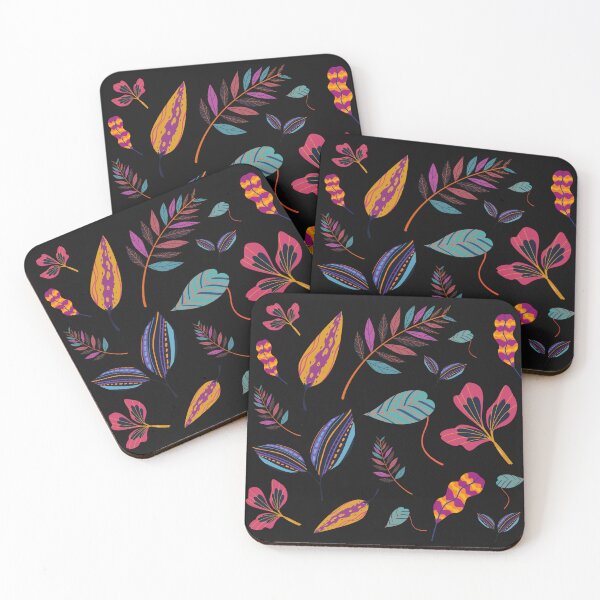 Item preview, Happy Leaves Pattern - Botanical Pattern - Colorful Leaves - Playful Leaves designed and sold by Aktavrh.