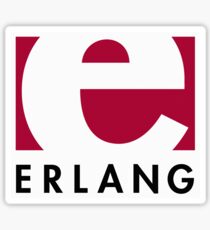 Pegatina Logotipo del lenguaje de programación Erlang