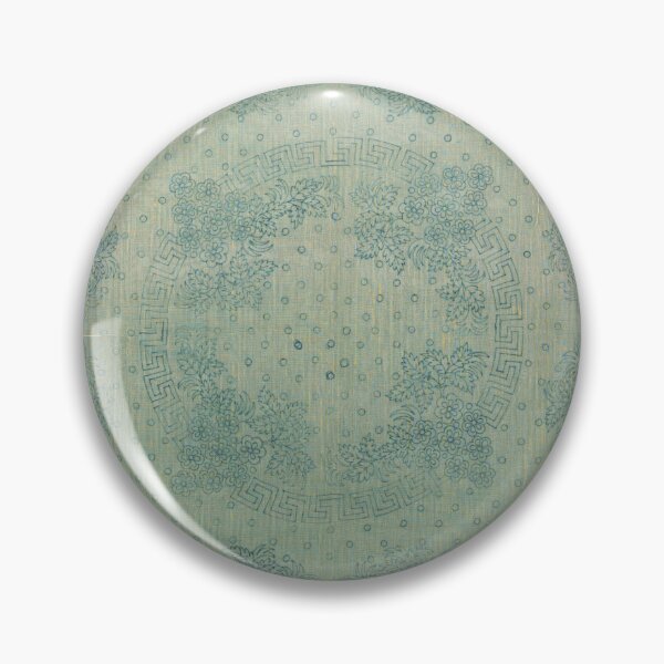 Item preview, Blue Flower Pattern on Worn Silk designed and sold by CatbellyDesigns.