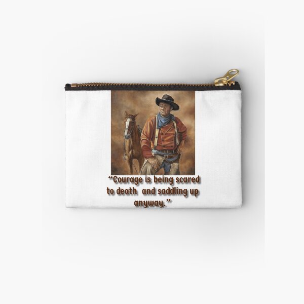 Item preview, Quality Laminated John Wayne Sticker Courage Saddling up Anyway Cowboy Horse  designed and sold by SGNorton.