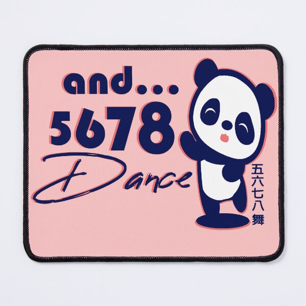 Item preview, 5678 and Dance Chinese characters 五六七八舞 panda navy designed and sold by Kudos5678.