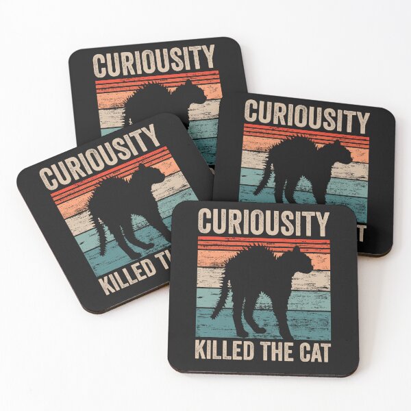Item preview, Curiousity Killed The Cat, Funny Vintage Design For Curious designed and sold by PROMEN Creativity.