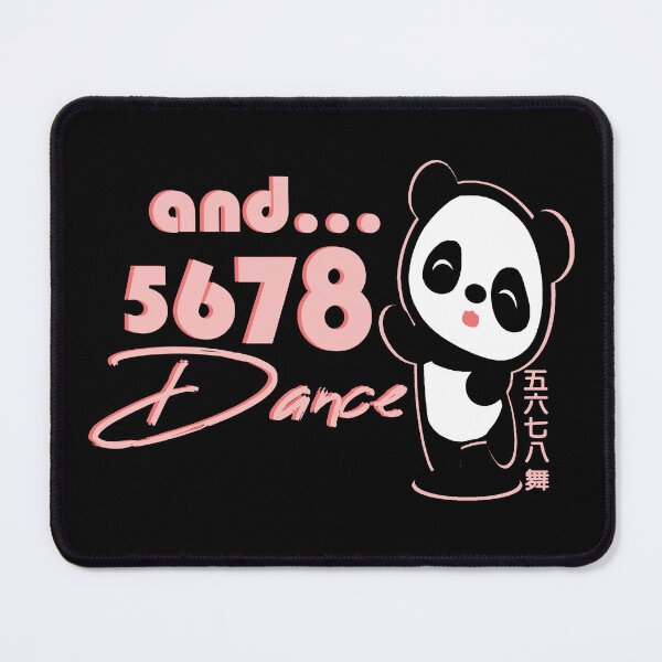 Item preview, 5678 and Dance Chinese characters 五六七八舞 panda Pink designed and sold by Kudos5678.