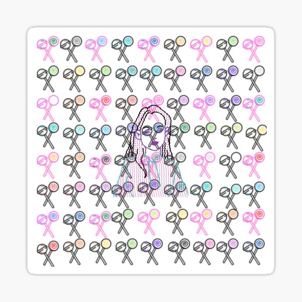 "You are my candy girl lollipop multicolor rainbow" Sticker by