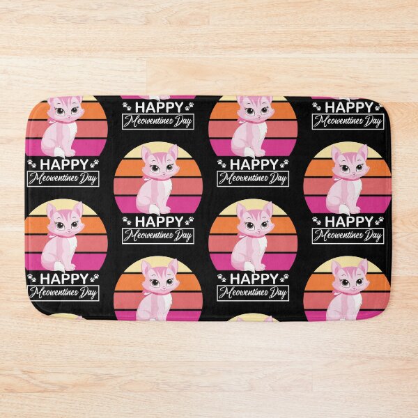 Item preview, Happy Meowentines Day Funny Sunset Cat Lovers Valentine's Day Art designed and sold by pedrored369.