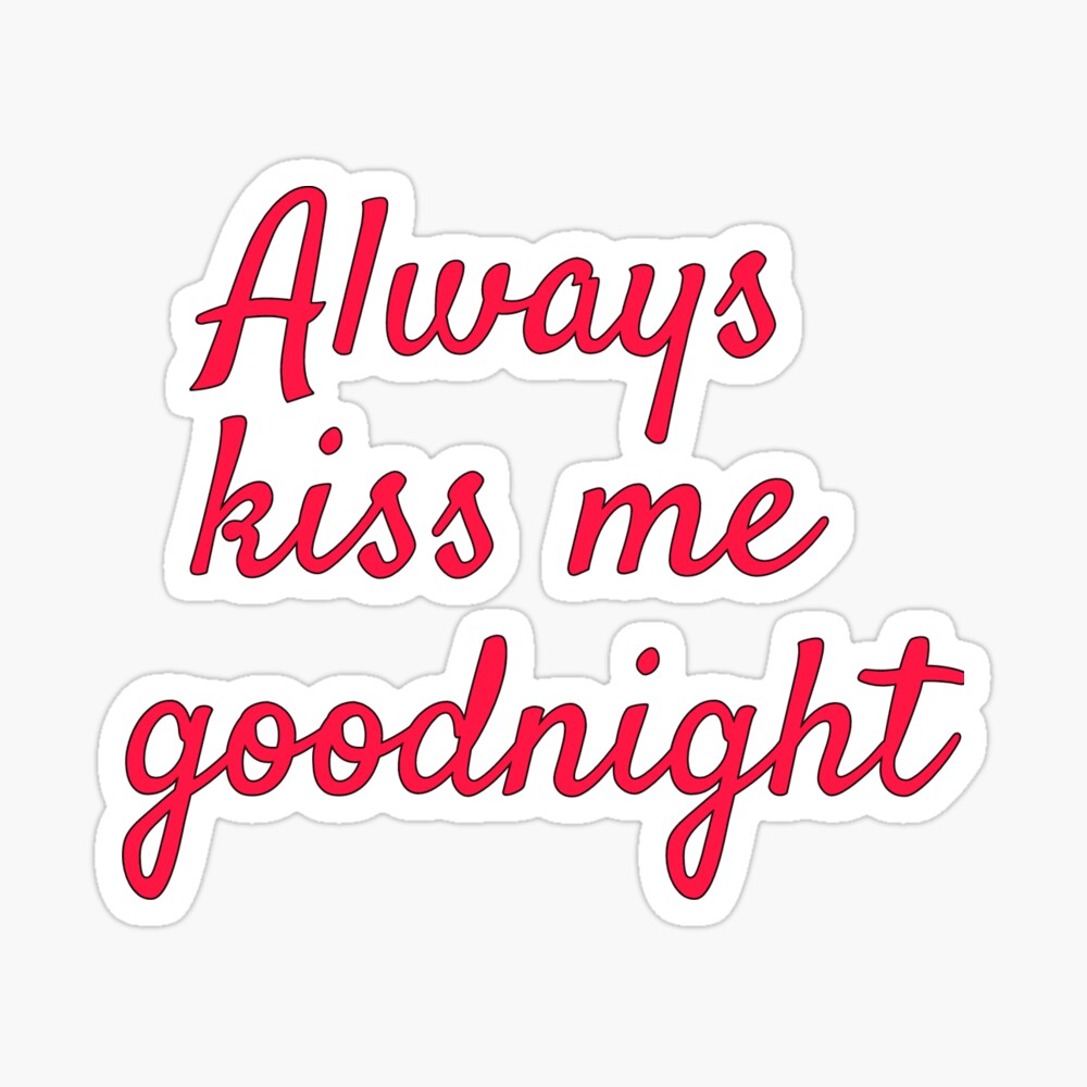 8 x 10 Always Kiss Me Goodnight Picture Pillow - Bed Bath